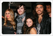Exclusive On-Set Candid Photo; Mack with Carmen Electra & the band members of Heartstop from October 2010.