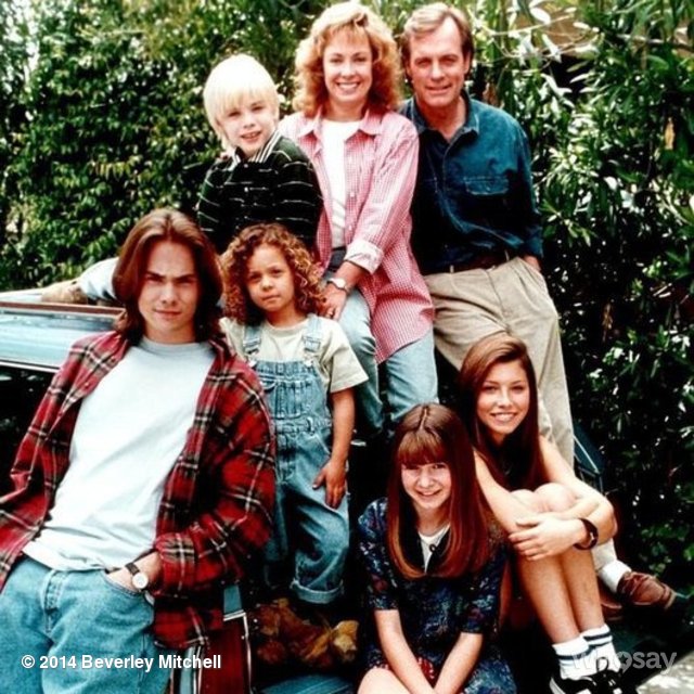 EXCLUSIVE CANDID PHOTO: Throwback Photo 7th Heaven Season One Cast Promotional Photo From August 1996. Thanks to Beverley Mitchell For The Throwback Photo. 
Keywords: mackenzierosman 7thheaven 7thheaventhrowbackphoto