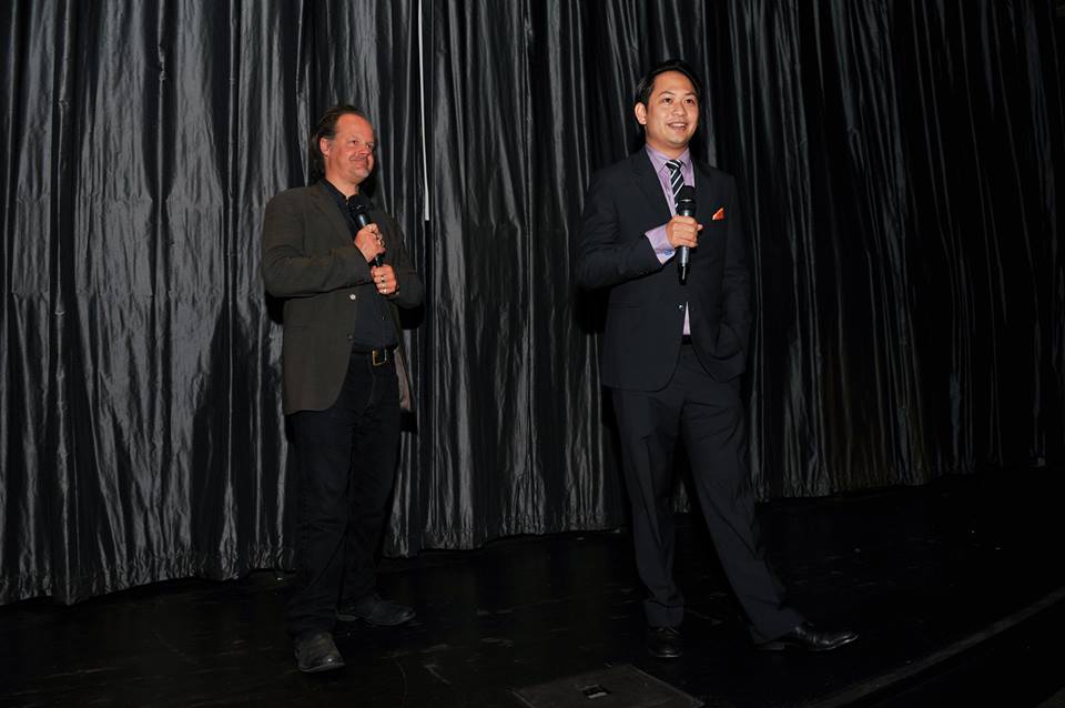 Director Larry Fessenden & Producer Peter Phok Speak to the Audience at Glass Eye Pix's 'BENEATH' Premiere in NYC 15th July 2013 at the IFC Center
Keywords: bpremi109