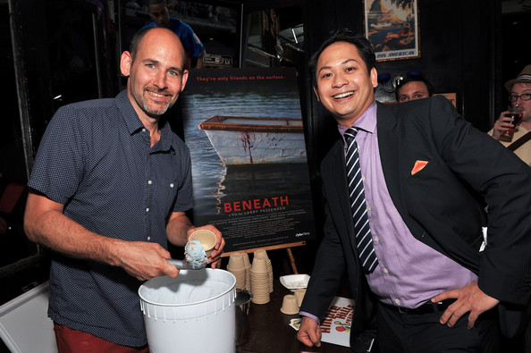 Writer Brian D. Smith & Producer Peter Phok at the Glass Eye Pix's 'BENEATH' Premiere After Party in NYC 15th July 2013 at the Oliver's City Tavern
Keywords: bpremi111