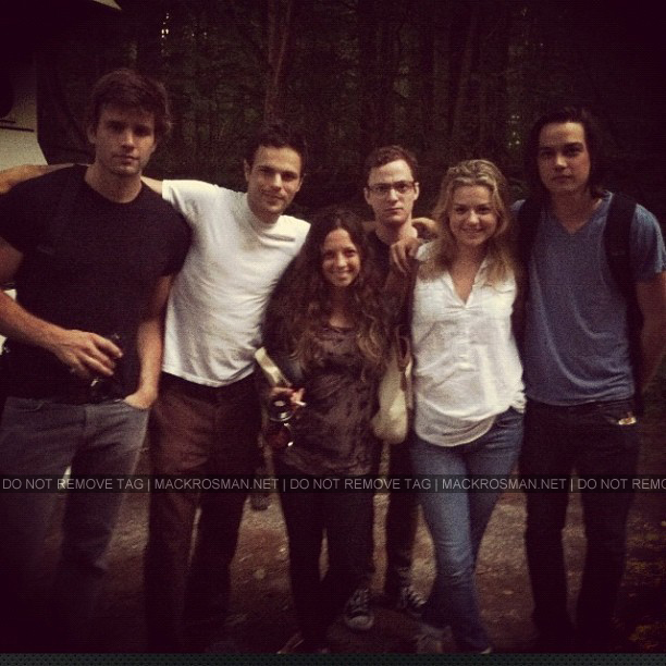 Exclusive: Cast Photo On-Set of Mack's new Film 'Beneath' in the Naugatuck State Forest of Connecticut in August 2012
Keywords: beneath40