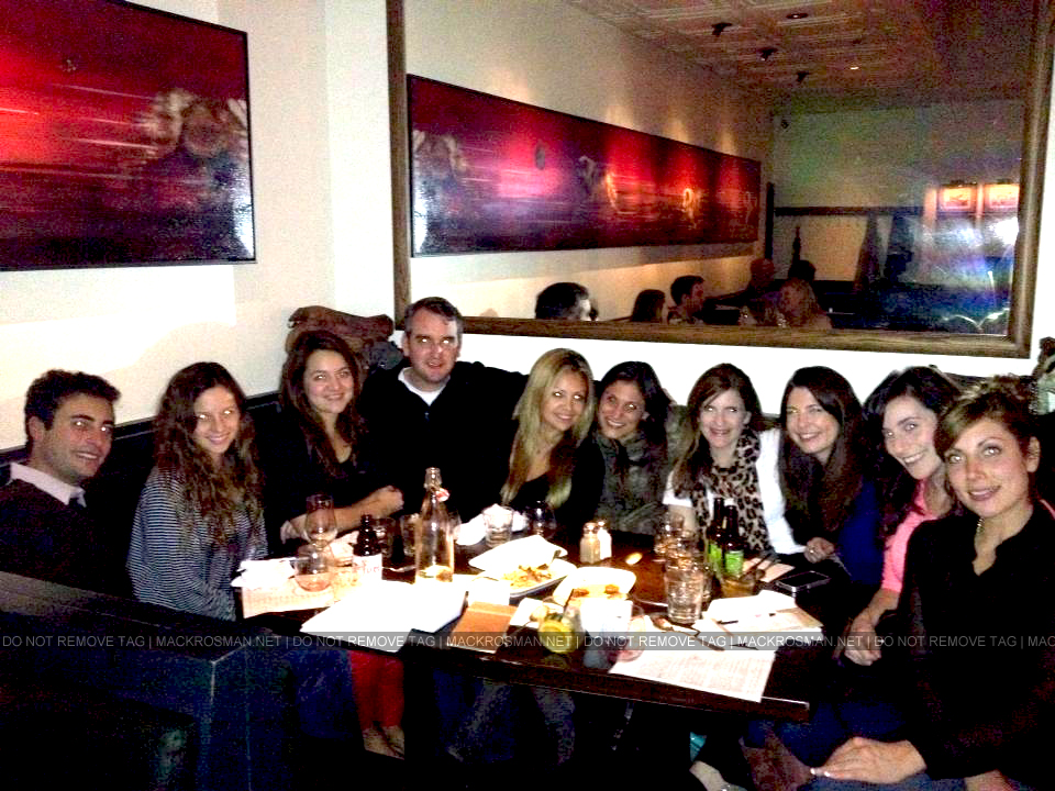 EXCLUSIVE NEW PHOTO: Mack, David, and friends Victoria, Alena, Renee, Tom, Hillary, Diana, Ellen and Lisa Having Dinner at Fig & Olive in LA on the 4th November 2012
Keywords: exclusive35