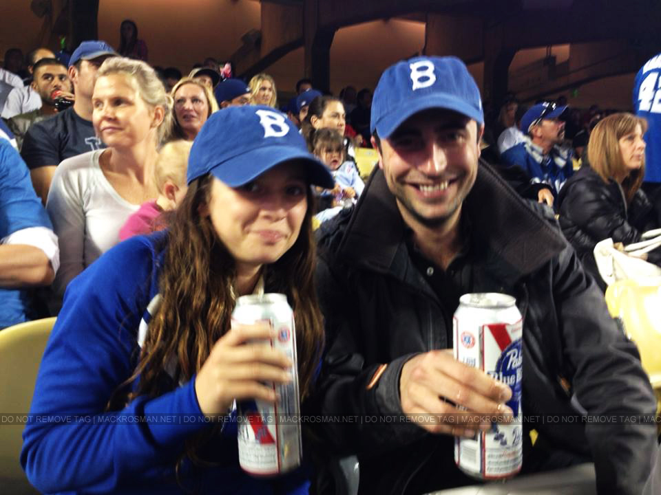 EXCLUSIVE CANDID PHOTO: Mack and David Enjoy A Dodgers Baseball Game in Los Angeles on 18th April 2014
Keywords: mackenzierosman 7thheaven dodgersgameyay