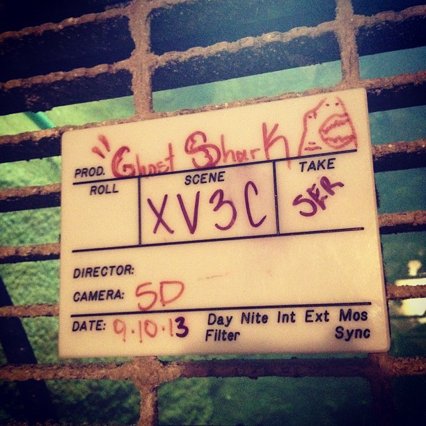 Exclusive: Movie Clapper Board On-Set of Mack's New Film 'Ghost Shark' in Louisiana September 2012
Keywords: gho57