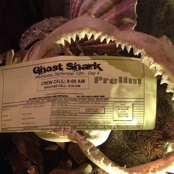 Exclusive: On-Set of Mack's New Film 'Ghost Shark' in Louisiana September 2012
Keywords: gho144