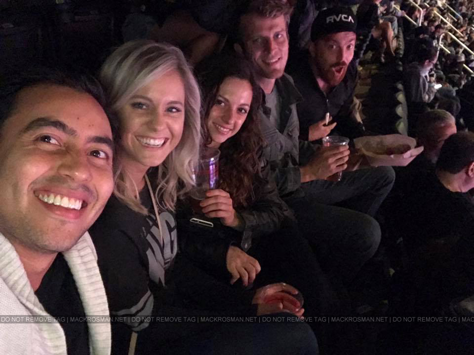 EXCLUSIVE CANDID: Mackenzie Rosman, Dinah, Alejandro and friends Catch A LA Kings game at the Staples Center in LA on 22nd October 2016
Keywords: mackenzierosman ruthiecamden 7thheaven jessicabiel beverleymitchell davidgallagher barrywatson catherinehicks thewb thecw televisionshow television 