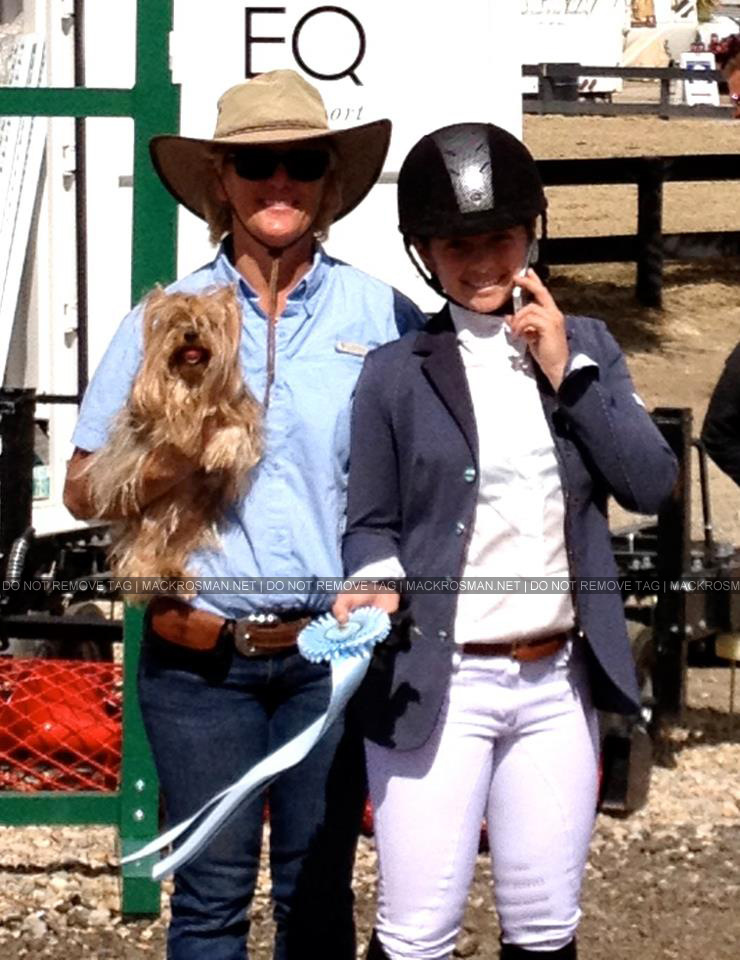 Mack & Donna Posing With Mack's Ribbon at the HITS Horse Show in Thermal CA on Sunday 3rd March 2013
Keywords: thermal2