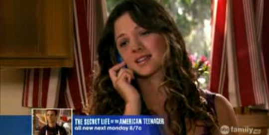 mack as Zoe in The Secret Life of the American Teenager Jan 11th 2009
Keywords: zoe28