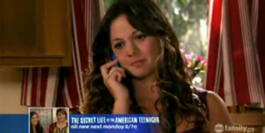 Mack as Zoe in The Secret Life of the American Teenager Jan 11th 2009
Keywords: zoe31