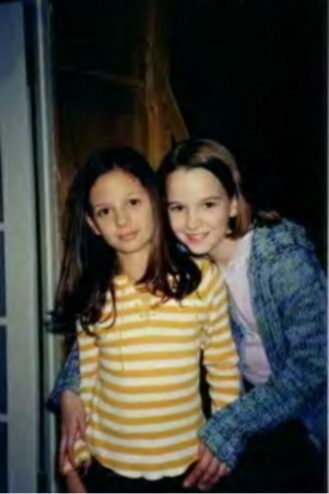 On Set of 7th Heaven with Sarah 
