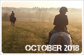 October 2018 News: OCTOBER 2018: MACKENZIE TAKES A SUNDAY MORNING HORSE RIDE WATCHING THE SUNRISE in September 2018!