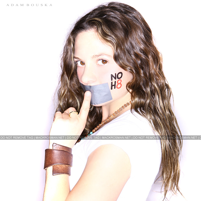 NOH8 Campaign Photo Shoot with Mackenzie Rosman in February 2012
Keywords: noh83