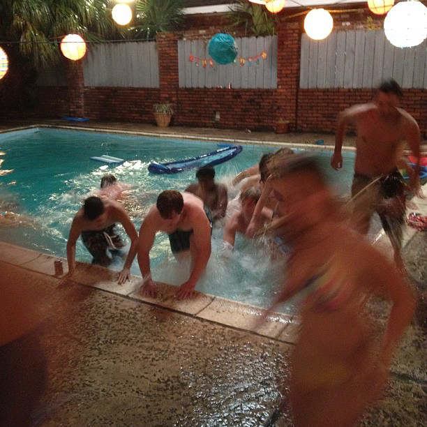 Exclusive: Mack, Co-Stars & Crew During a Pool Party Scene On-Set of Mack's New Film 'Ghost Shark' in Louisiana September 2012
Keywords: gho63