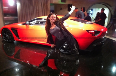 EXCLUSIVE NEW PHOTO: Mack having fun at a recent car unveiling show in May 2012 
From Mack: "Me being silly at a car unveiling shindig. Note to self: Wear a thicker bra next time one goes to car unveiling's." - 6th July 2012
Keywords: exclusive2